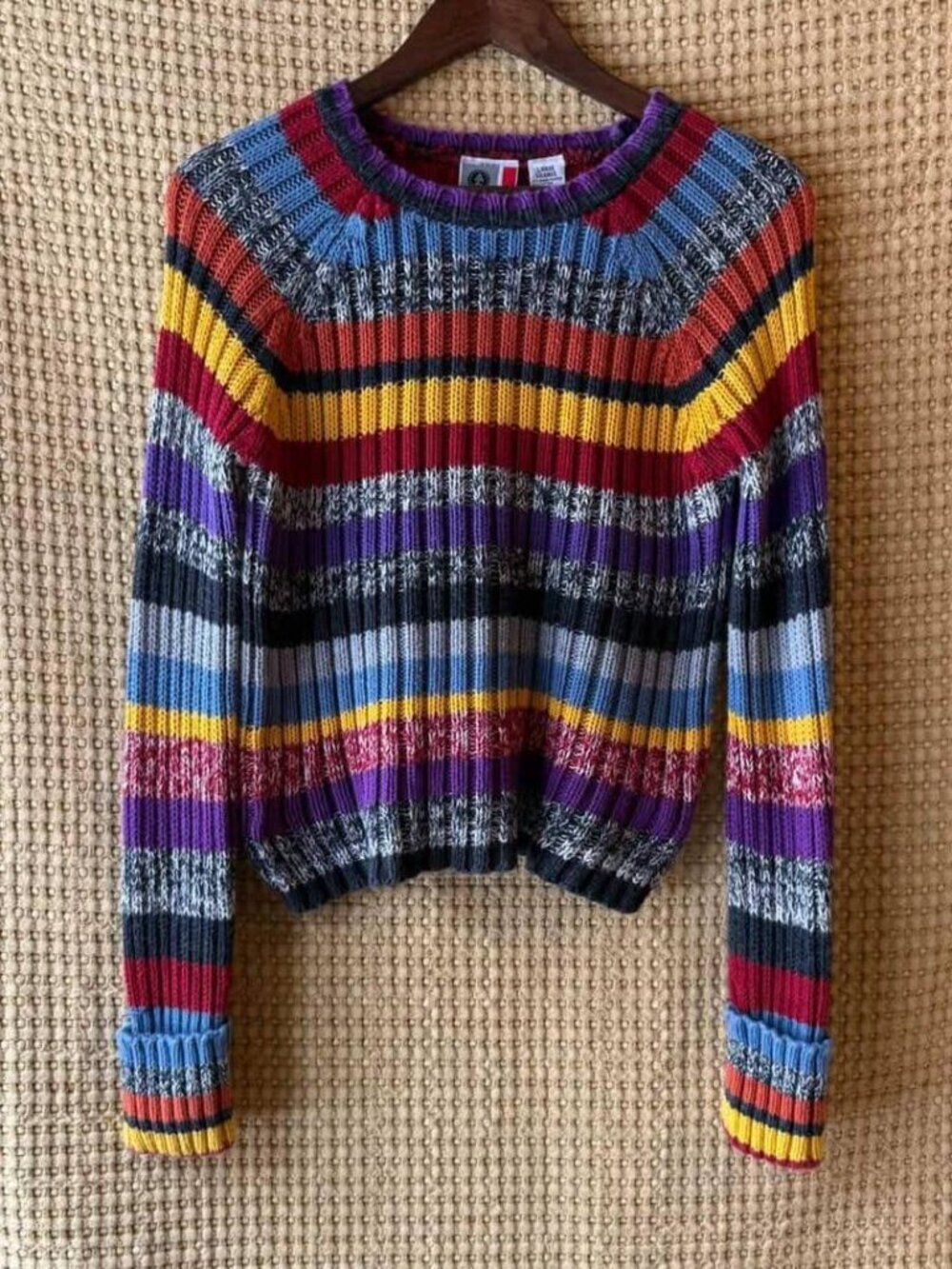 Y2K Vintage Arizona Jean Company cotton striped sweater